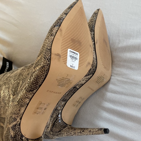 Snake skin pattern booties - Picture 4 of 4